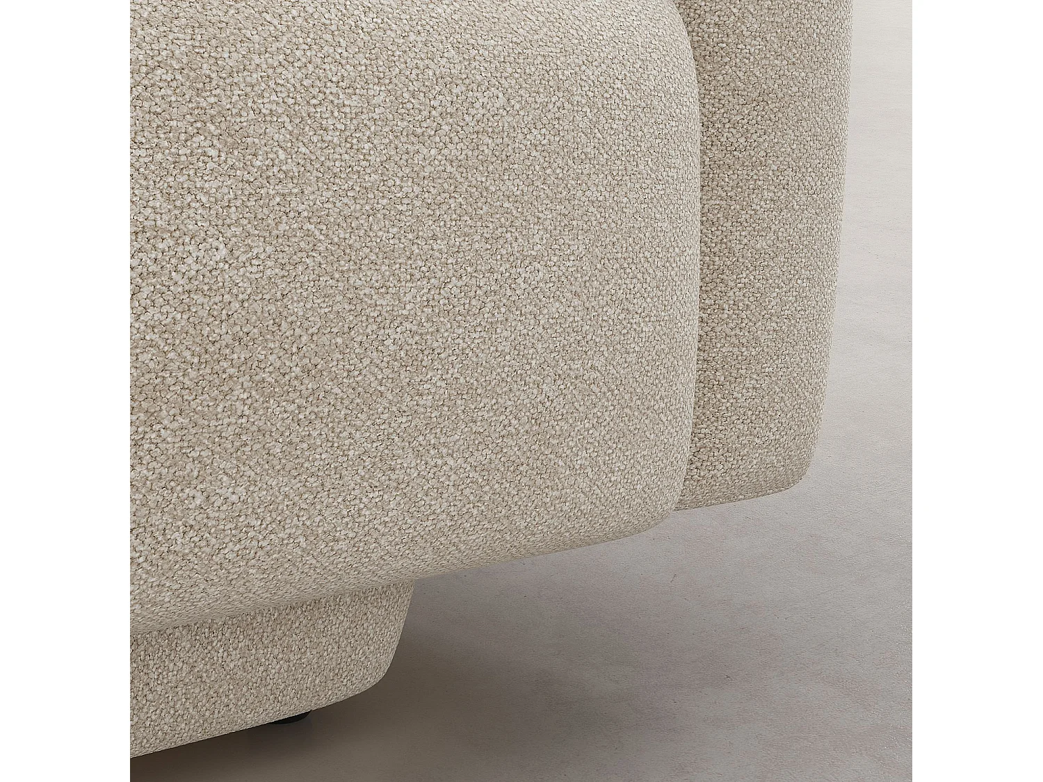 Habitat - Canapé 3 places en tissu texturé - Beige vanille - Design by Federica Francini - Austin