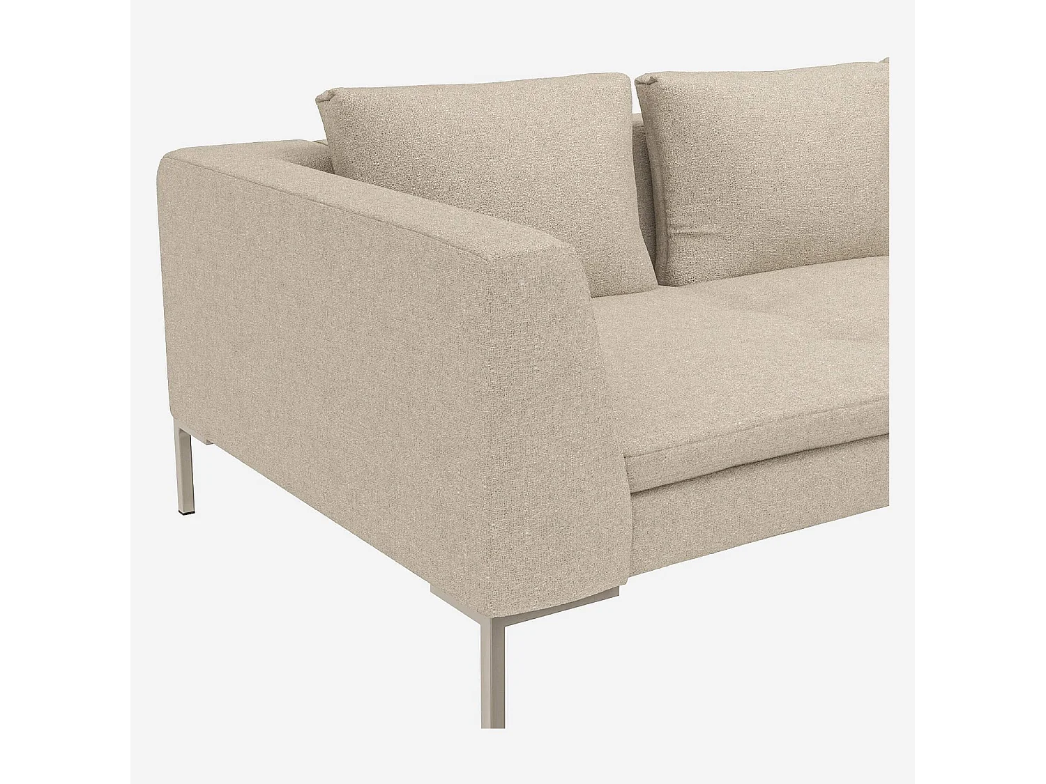 Habitat - Canapé 3 places en tissu Lucca - Blanc mastic - Montino