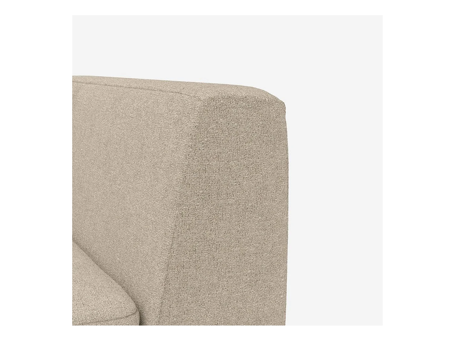 Habitat - Canapé 3 places en tissu Lucca - Blanc mastic - Montino