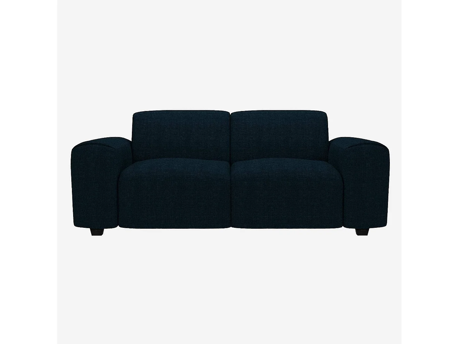Habitat - Canapé 2 places en tissu Melina - Bleu encre - Posada