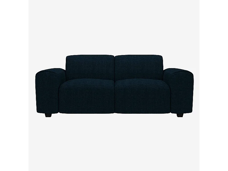 Habitat - Canapé 2 places en tissu Melina - Bleu encre - Posada