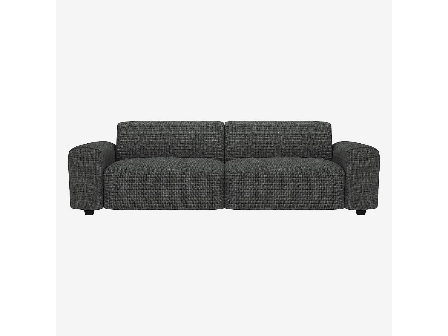 Habitat - Canapé 4 places en tissu Melina - Gris ardoise  - Posada