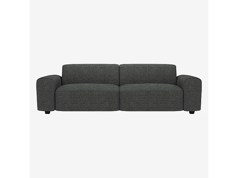 Habitat - Canapé 4 places en tissu Melina - Gris ardoise  - Posada