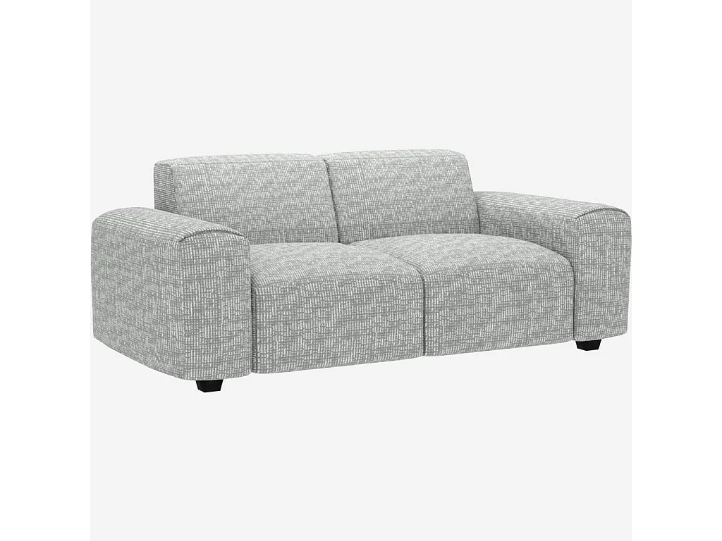 Habitat - Canapé 2 places en tissu Alba - Gris brume - Posada