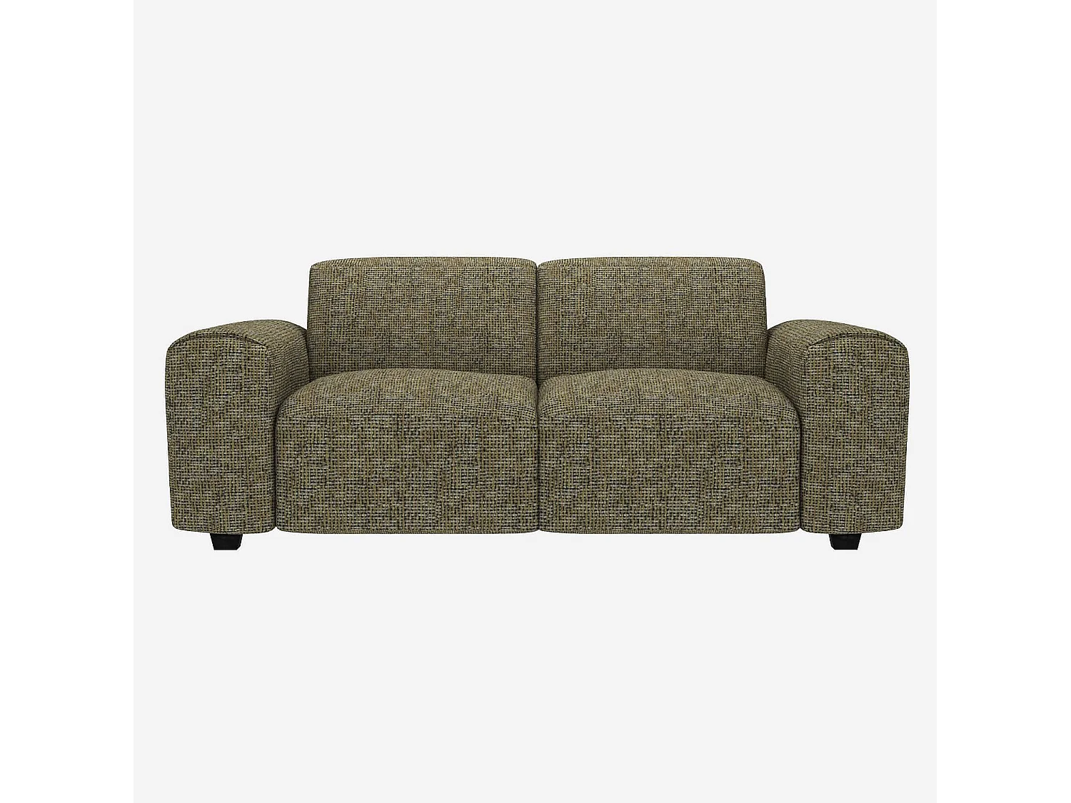 Habitat - Canapé 2 places en tissu Alba - Vert orage - Posada