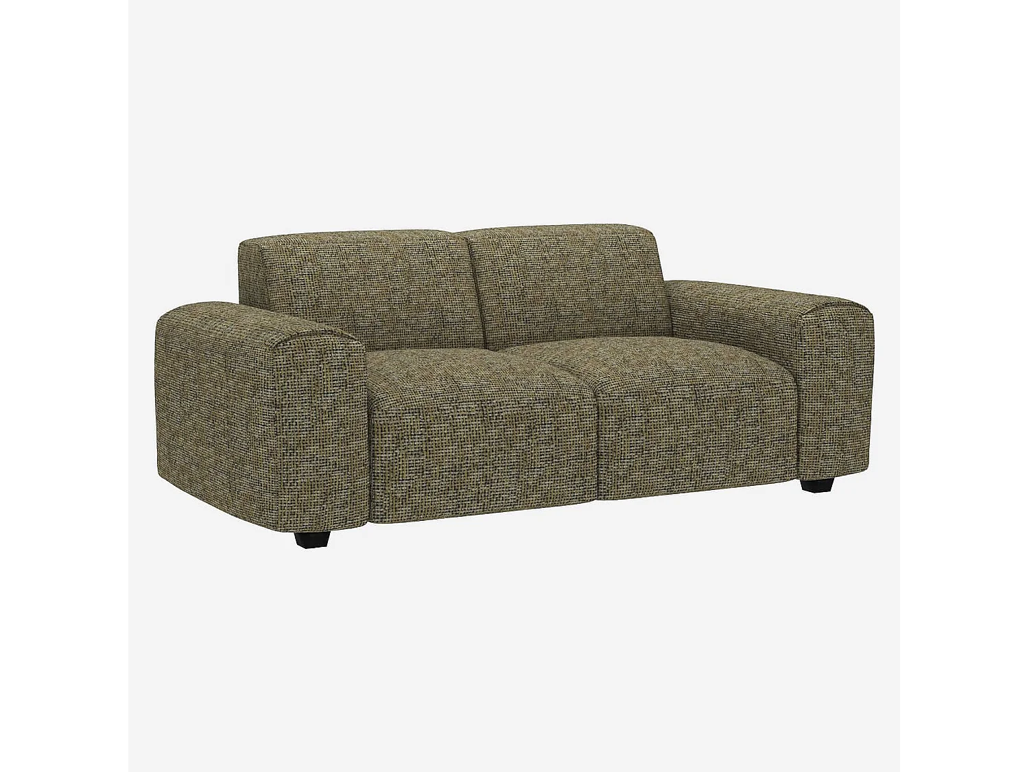 Habitat - Canapé 2 places en tissu Alba - Vert orage - Posada