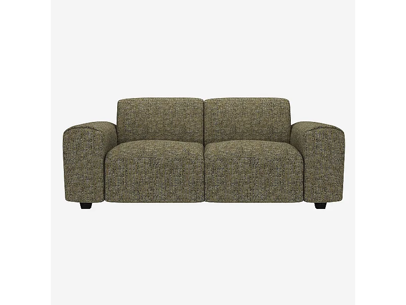 Habitat - Canapé 2 places en tissu Alba - Vert orage - Posada