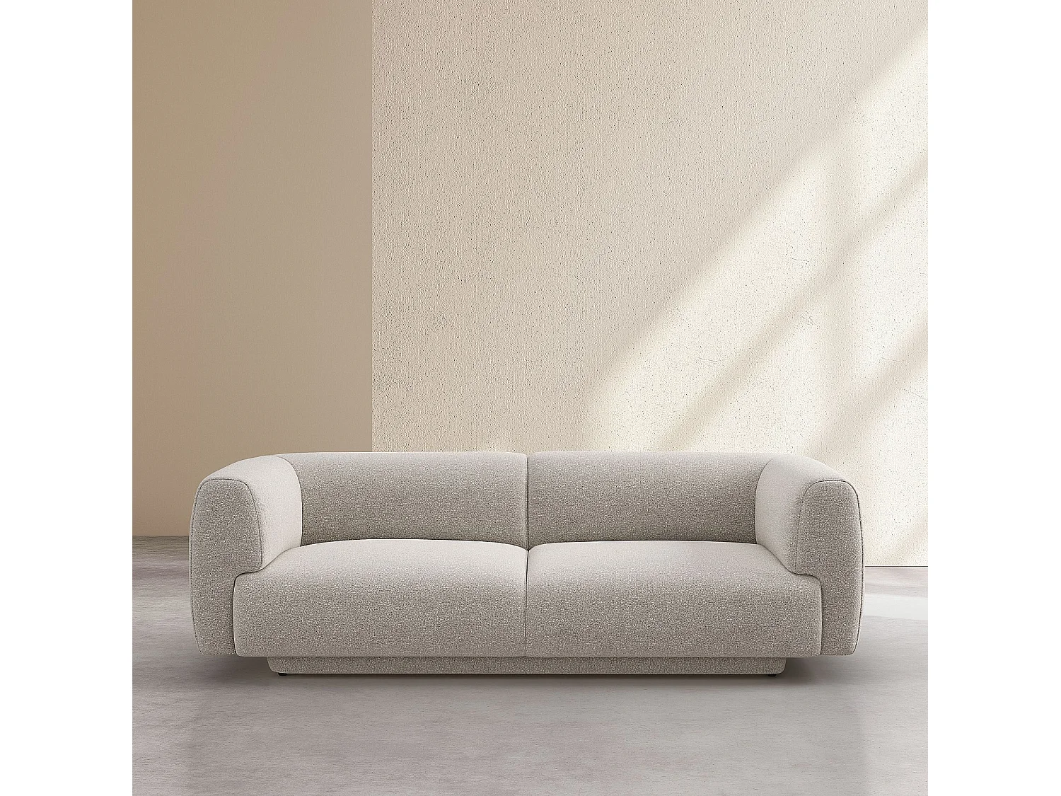 Habitat - Canapé 3 places en tissu texturé - Grège - Design by Federica Francini - Austin