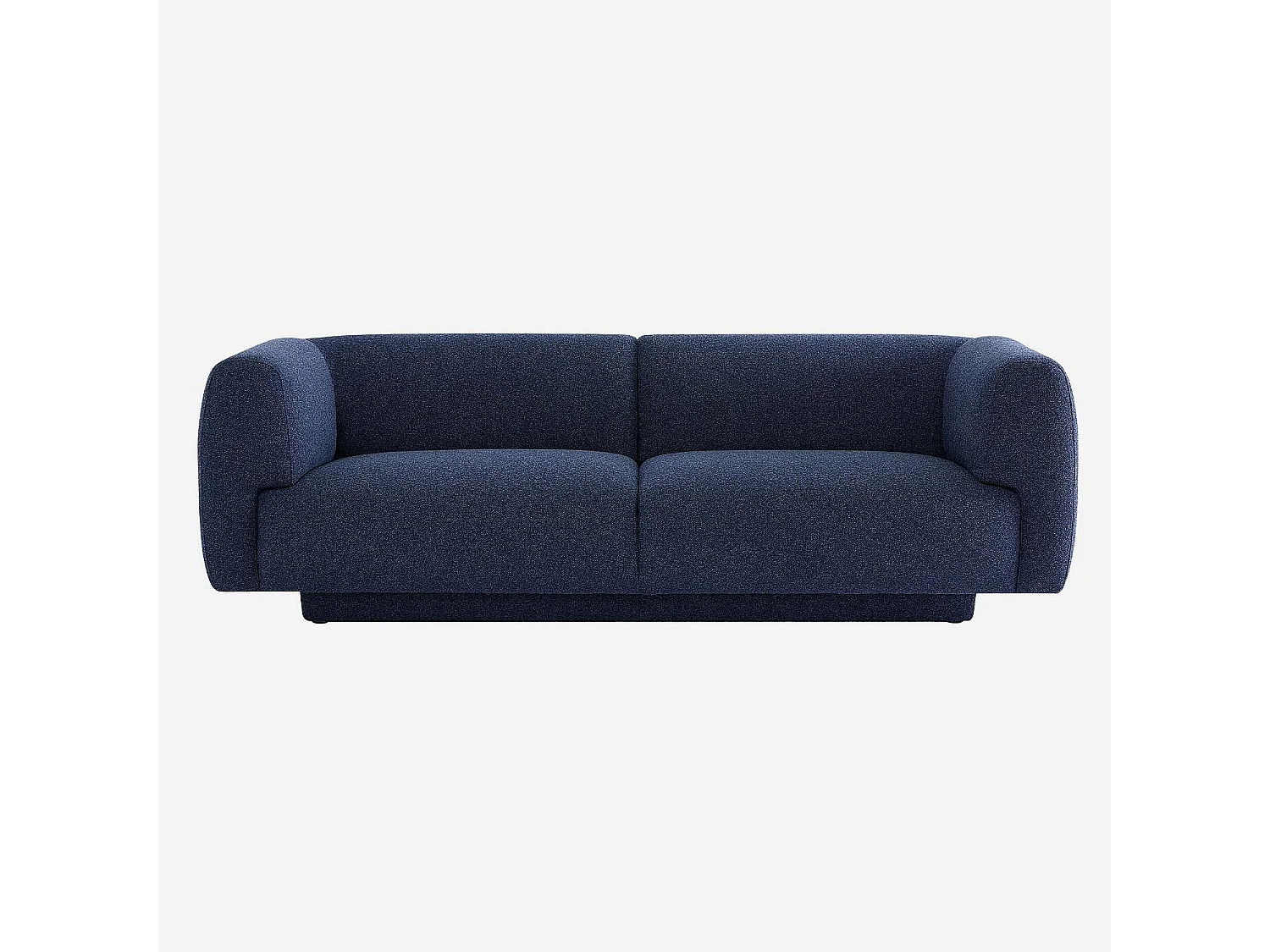 Canapé 3 places en tissu texturé - Bleu marine - Design by Federica Francini