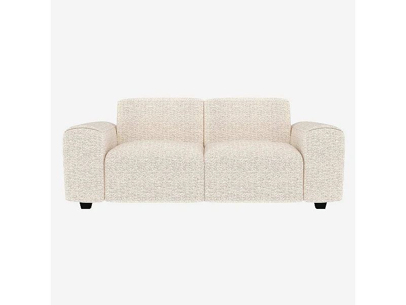 Habitat - Canapé 2 places en tissu Bormio - Blanc albâtre - Posada