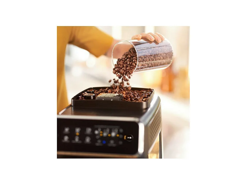 Philips Cafeteras Espresso Automatica 2 Bevande 1,8L 1500W - Macchina Caffè Ceramica 3 Bevande 5 Macinature
