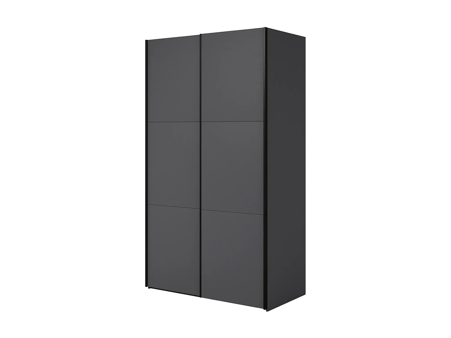 Armoire SLIDE – 120 cm – 2 portes coulissantes – Finition noire – Élégance contemporaine et modulable