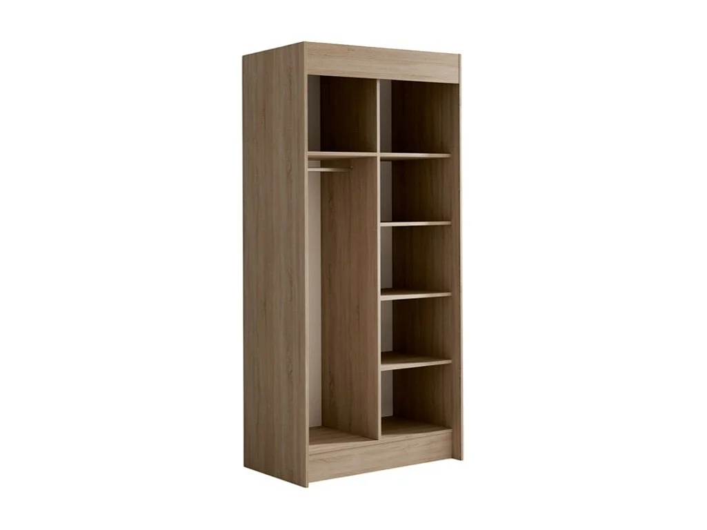 Armoire Marien (100cm)/portes coulissantes/Marron