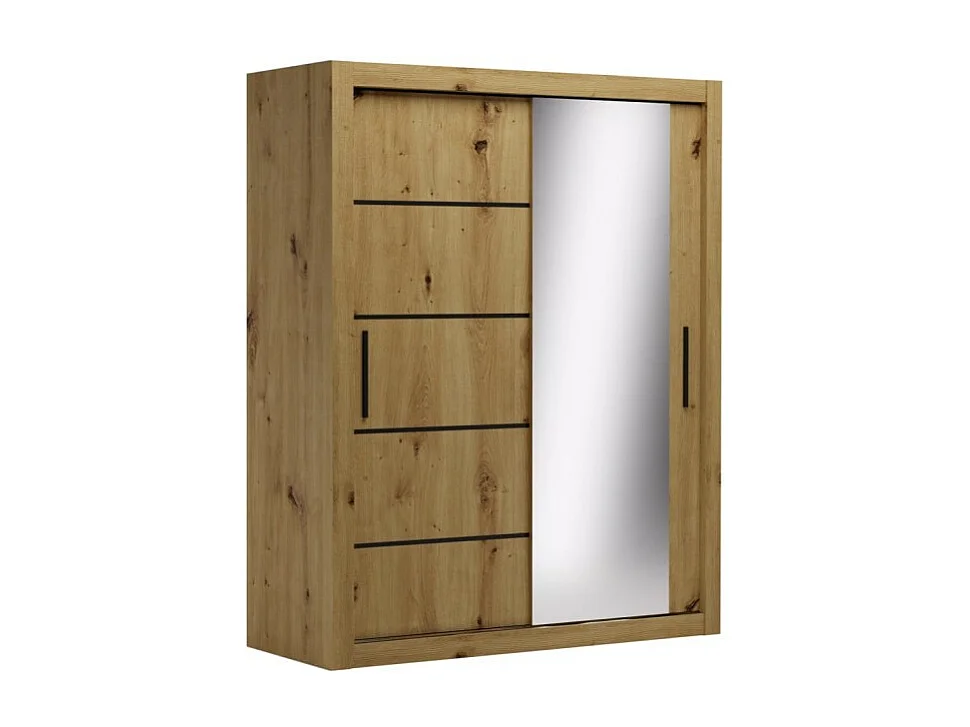 Armadio Max (160cm)/ante scorrevoli/Marrone