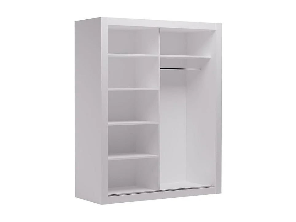 Armadio Max (160cm)/ante scorrevoli/Bianco