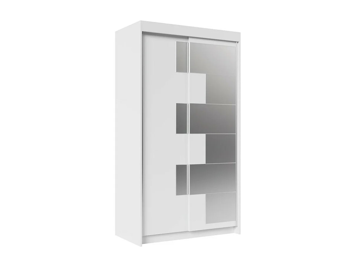 Kleiderschrank Sharla (120cm)/Schiebetüren/Weiss