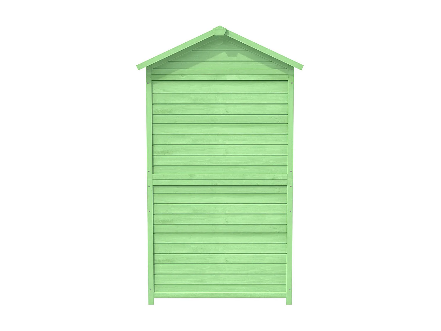 Abri de jardin en bois massif traité pour rangement extérieur résistant aux UV et intempéries sans entretien couleur protégé vert