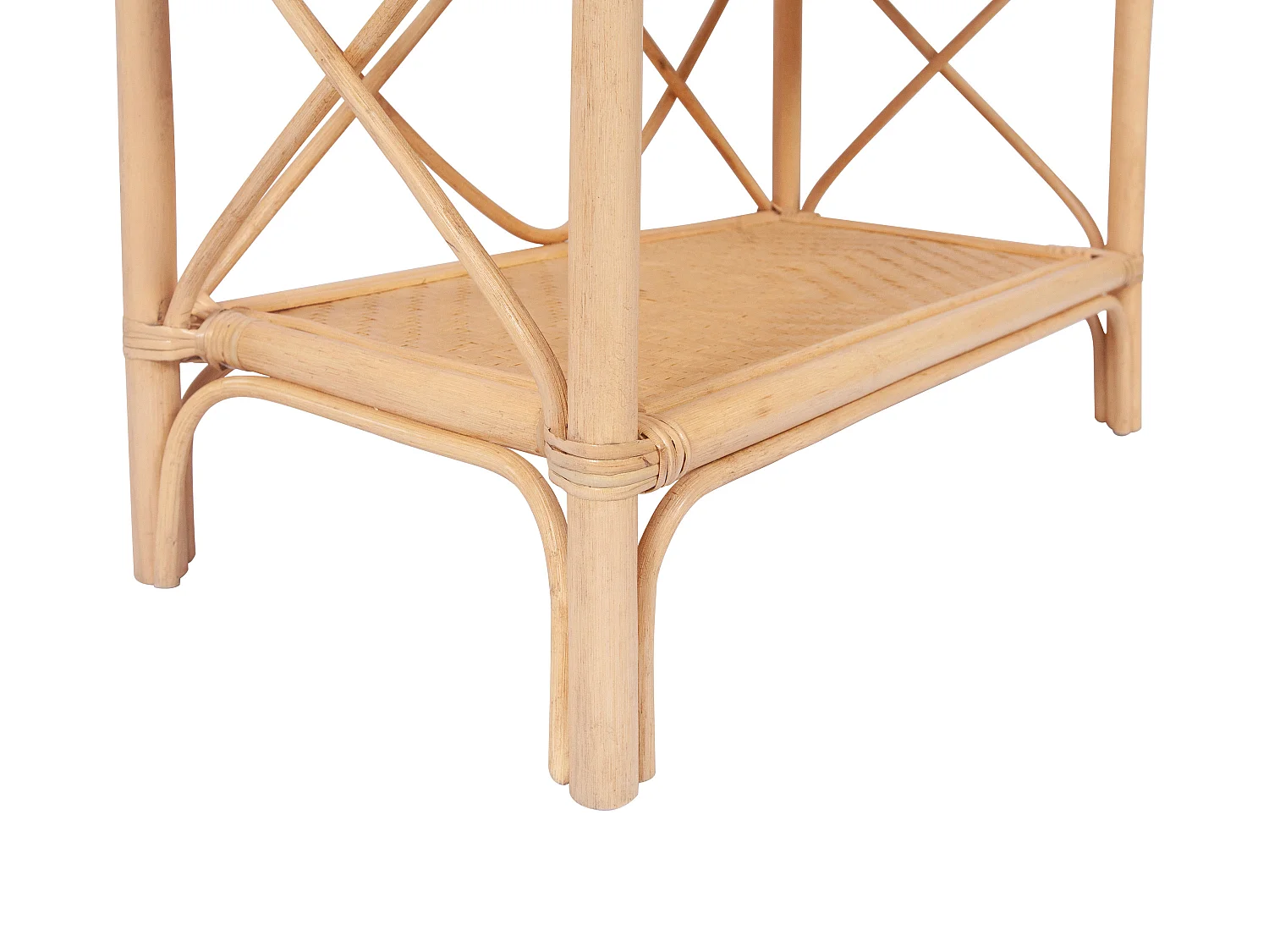 Etagère avec 5 tablettes en rotin et bambou - Naturel - ZARYNO