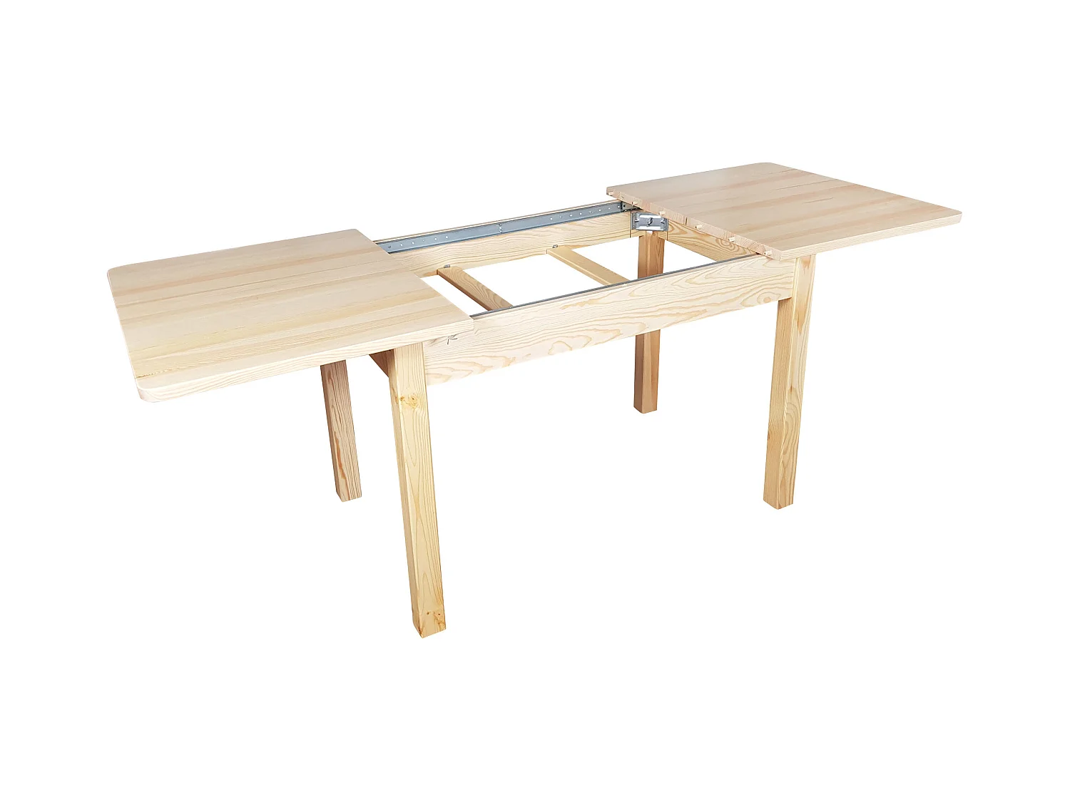 Stół rozkładany 120 / 168 x 75 cm drewniany, sosnowy