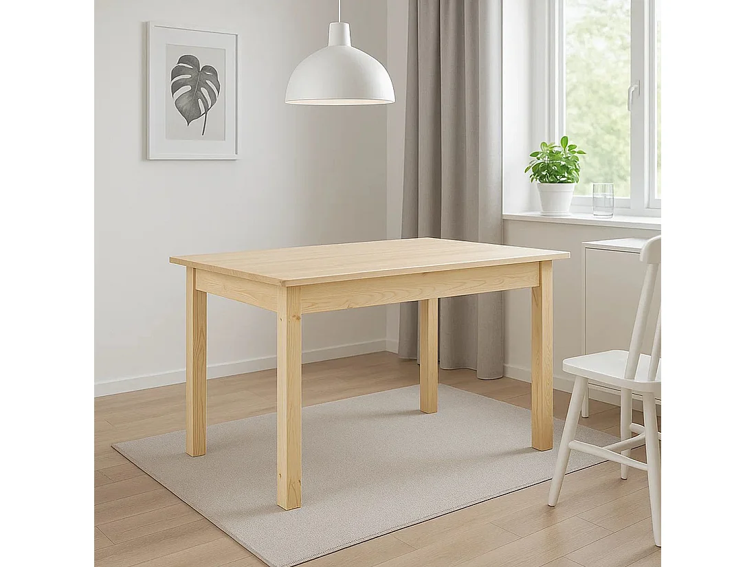 Uitschuiftafel 120 / 168 x 75 cm hout, grenen