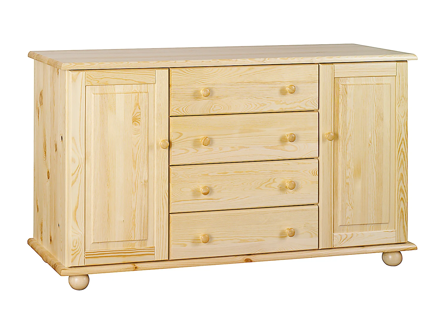 Houten ladekast 138 cm Roxana Classic, grenen