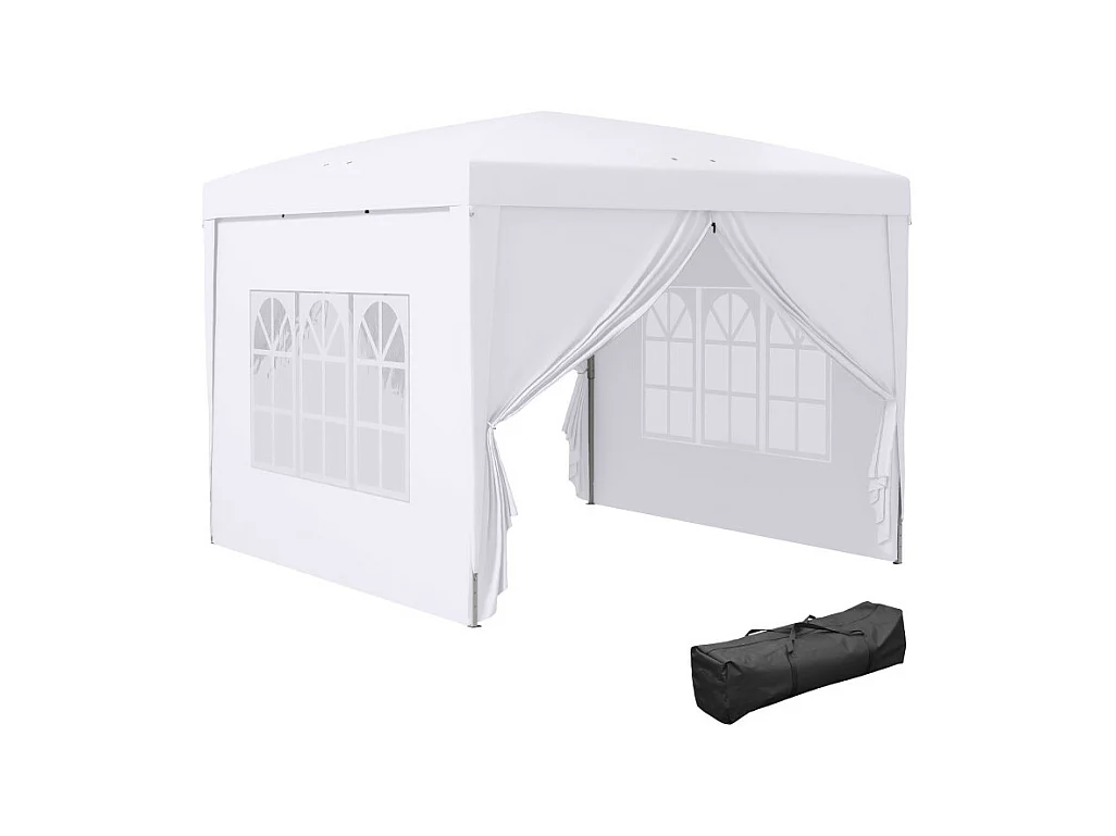 Tonnelle de jardin pliante YVAN blanche