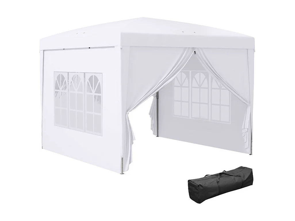 Tonnelle de jardin pliante YVAN blanche