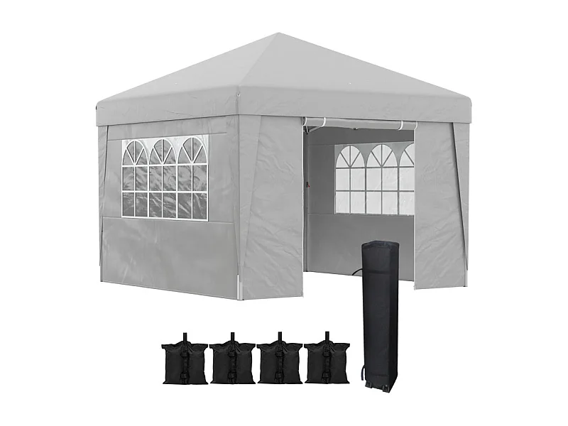 Tonnelle pop-up pliante GILLIAN Gris clair