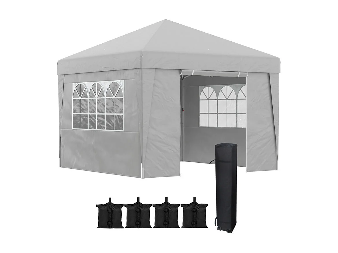 Tonnelle pop-up pliante GILLIAN Gris clair