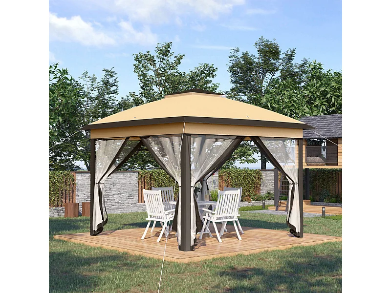 Tonnelle pop-up pliante RHODES beige