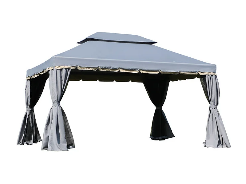 Pavillon de jardin Barnum FAROS gris 