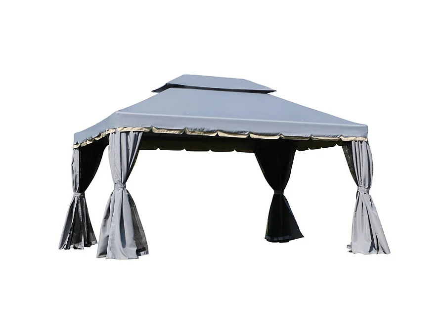 Pavillon de jardin Barnum FAROS gris 