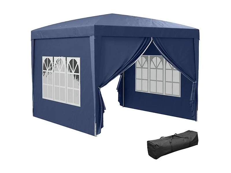 Tonnelle de jardin pliante ROMAN Bleue