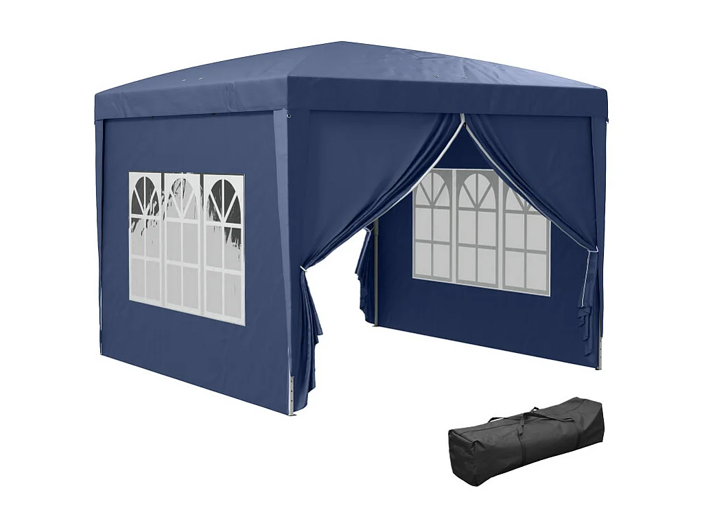 Tonnelle de jardin pliante ROMAN Bleue