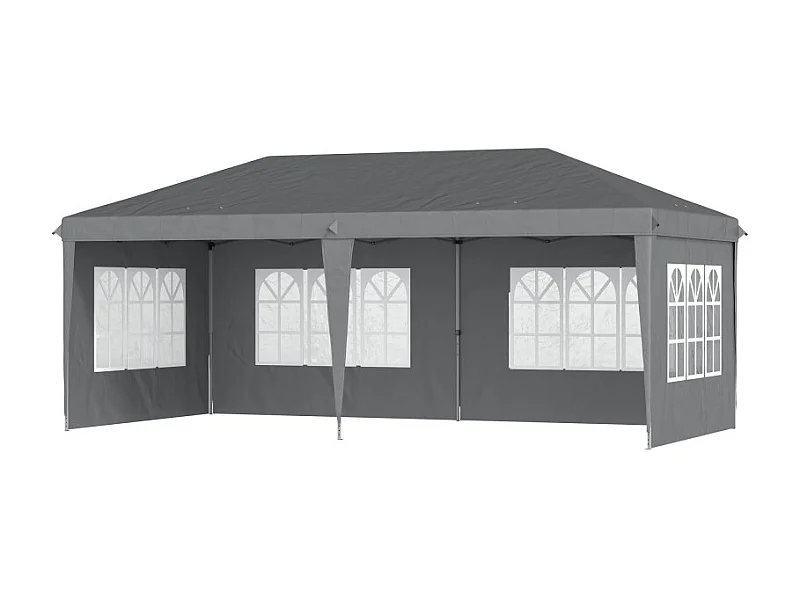 Tonnelle de jardin pliante LILIAN grise