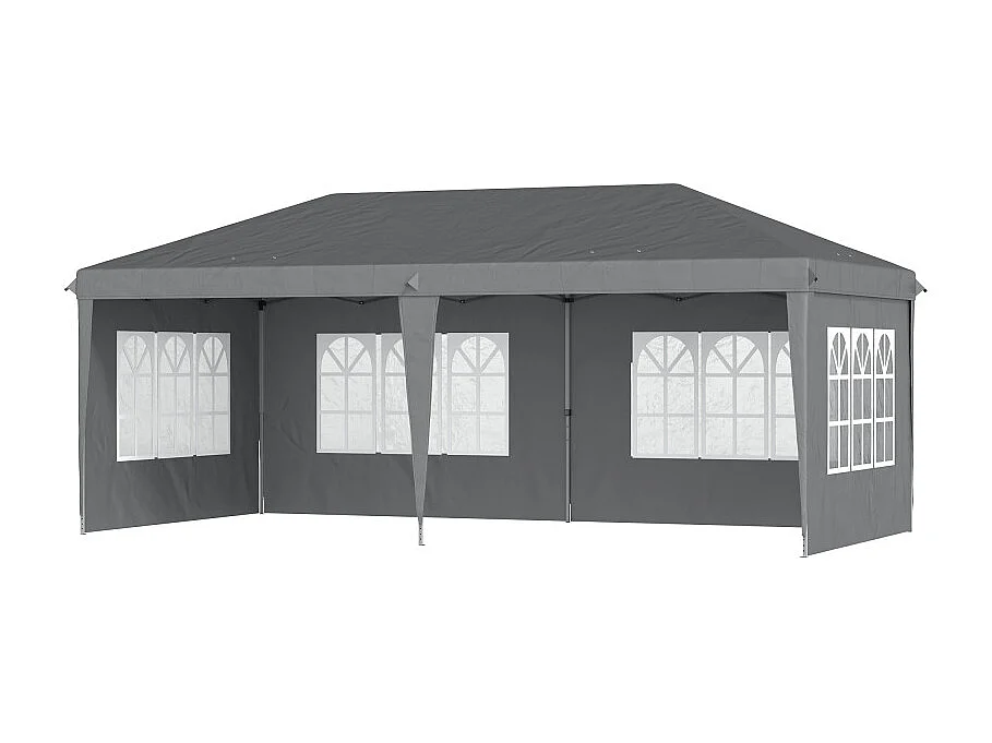 Tonnelle de jardin pliante LILIAN grise