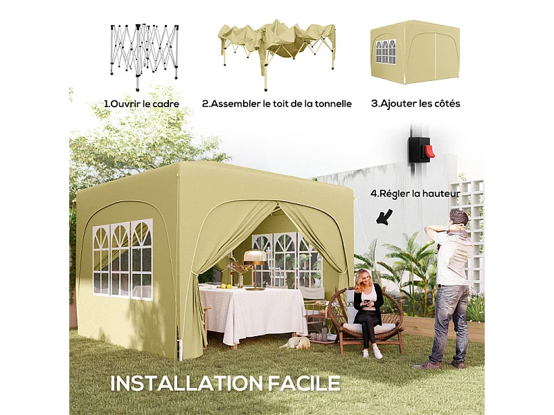 Tonnelle Barnum pop up KILLIAN sable