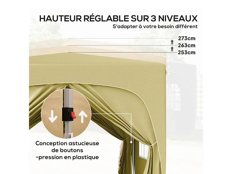 Tonnelle Barnum pop up KILLIAN sable