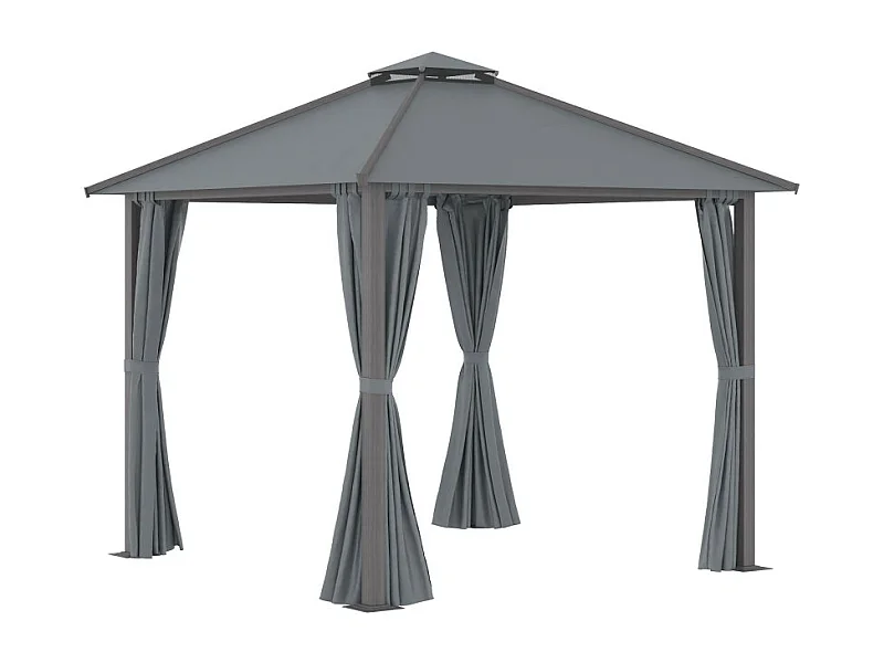 Pavillon de jardin ELIOS gris 