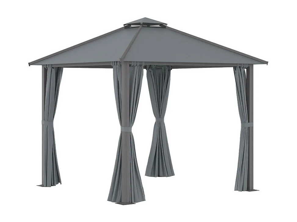 Pavillon de jardin ELIOS gris 