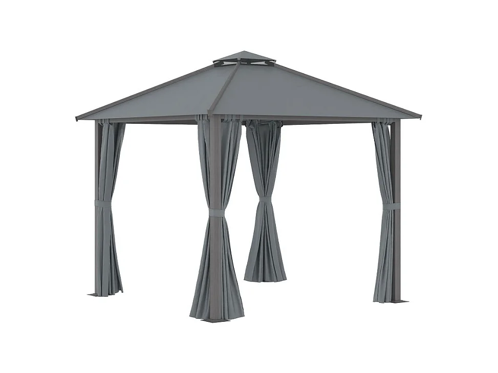 Pavillon de jardin ELIOS gris 