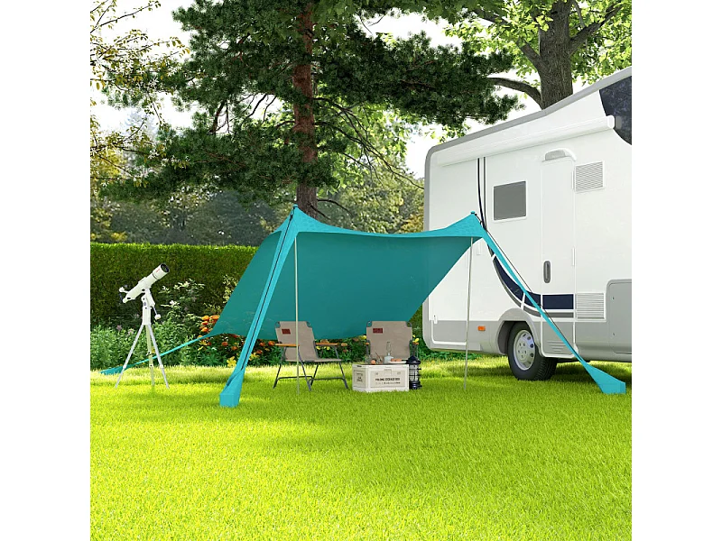 Abri solaire tente de plage THANOS bleu