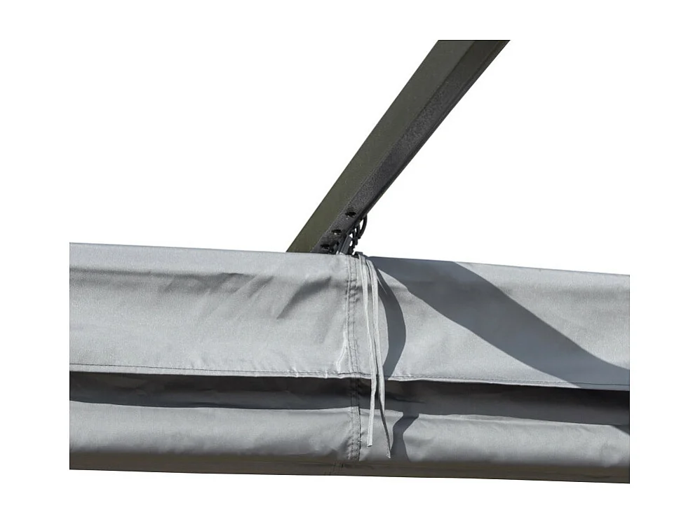 Pergola rétractable FOX grise et noire