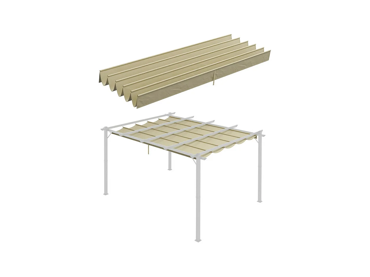 Toile de rechange pergola rétractable ROJAS beige