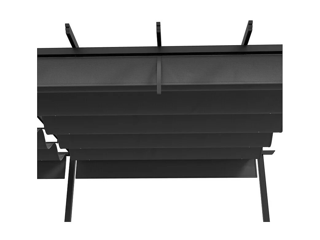 Pergola XXL rétractable TERRY grise