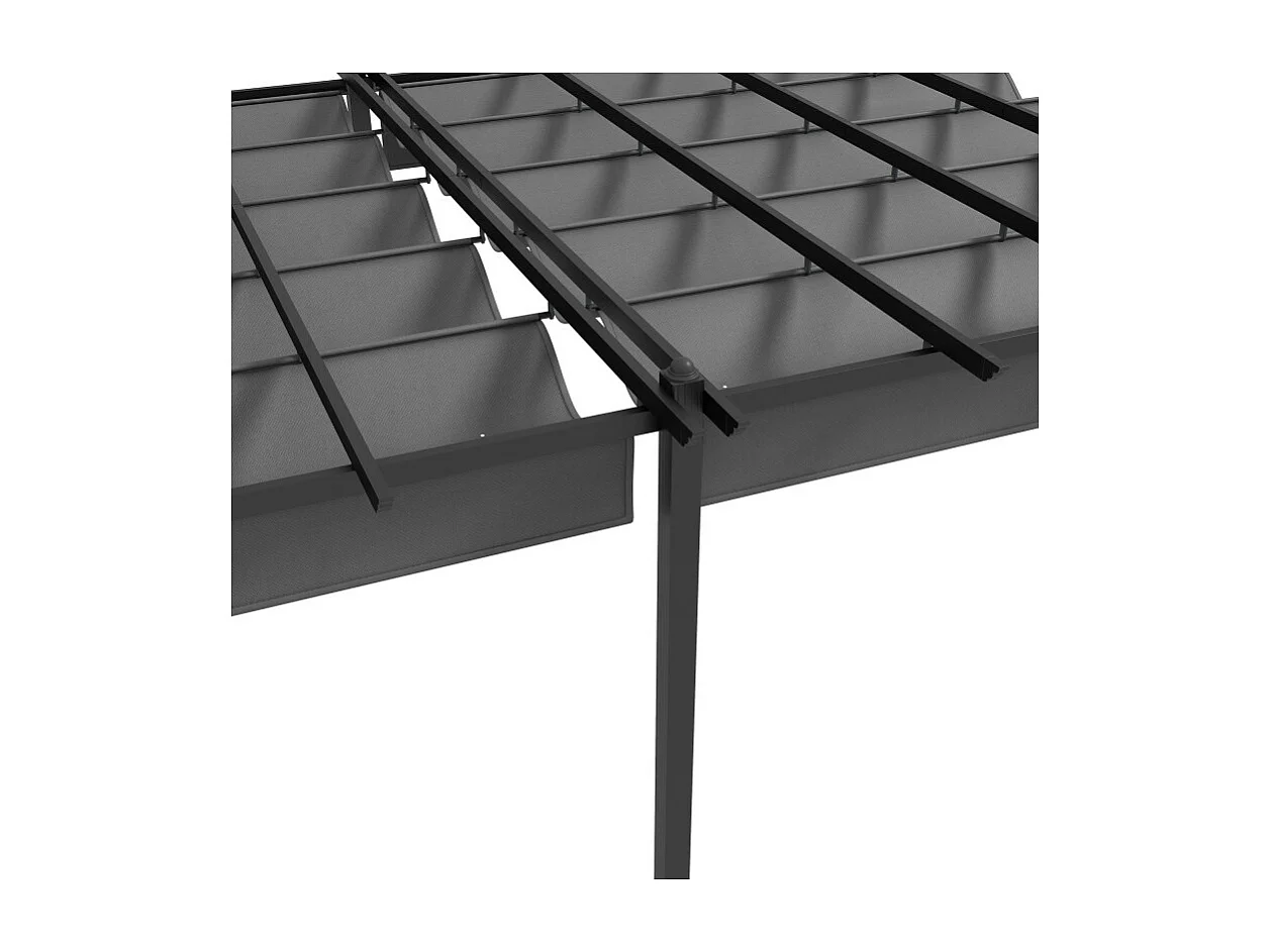 Pergola XXL rétractable TERRY grise