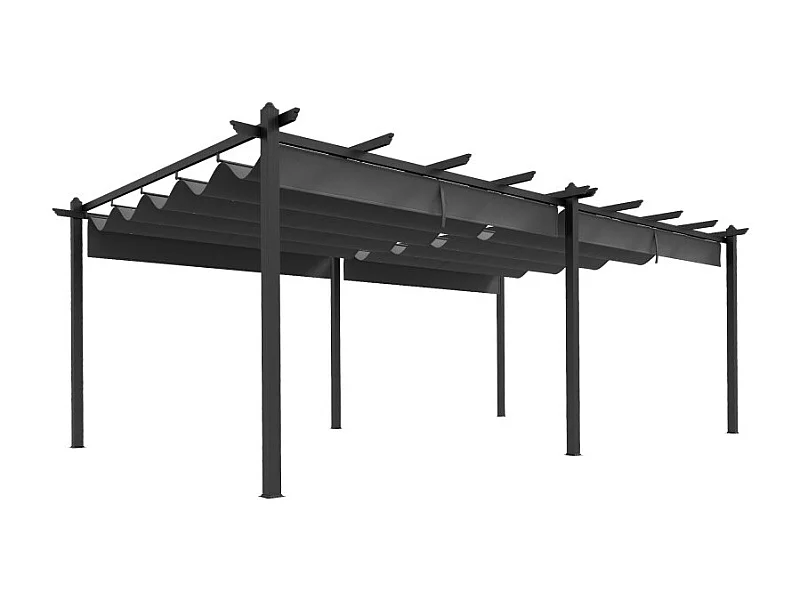 Pergola XXL rétractable TERRY grise