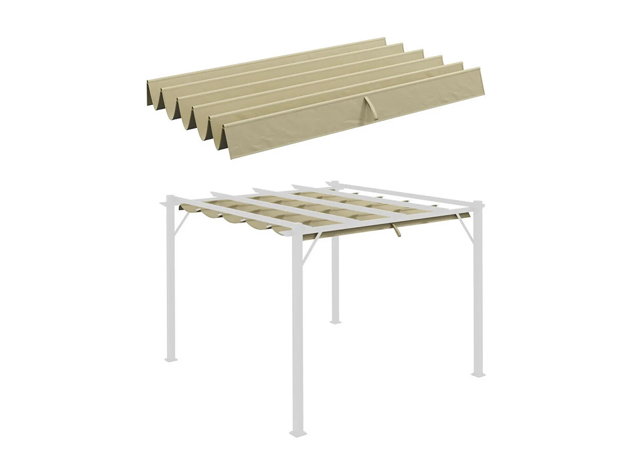 Toile de rechange pergola rétractable SIVIS beige