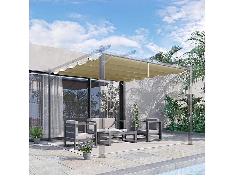 Toile de rechange pergola rétractable SIVIS beige