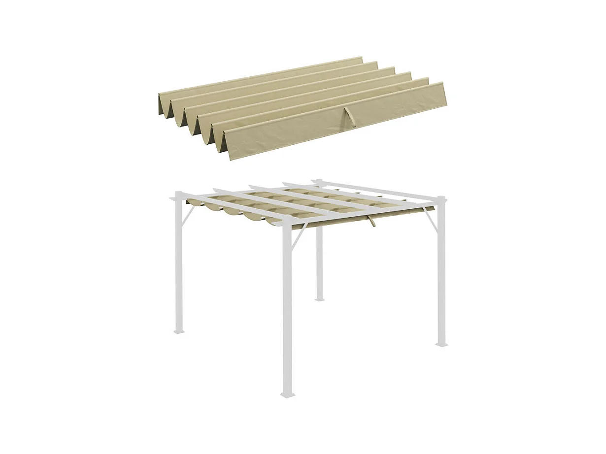 Toile de rechange pergola rétractable SIVIS beige